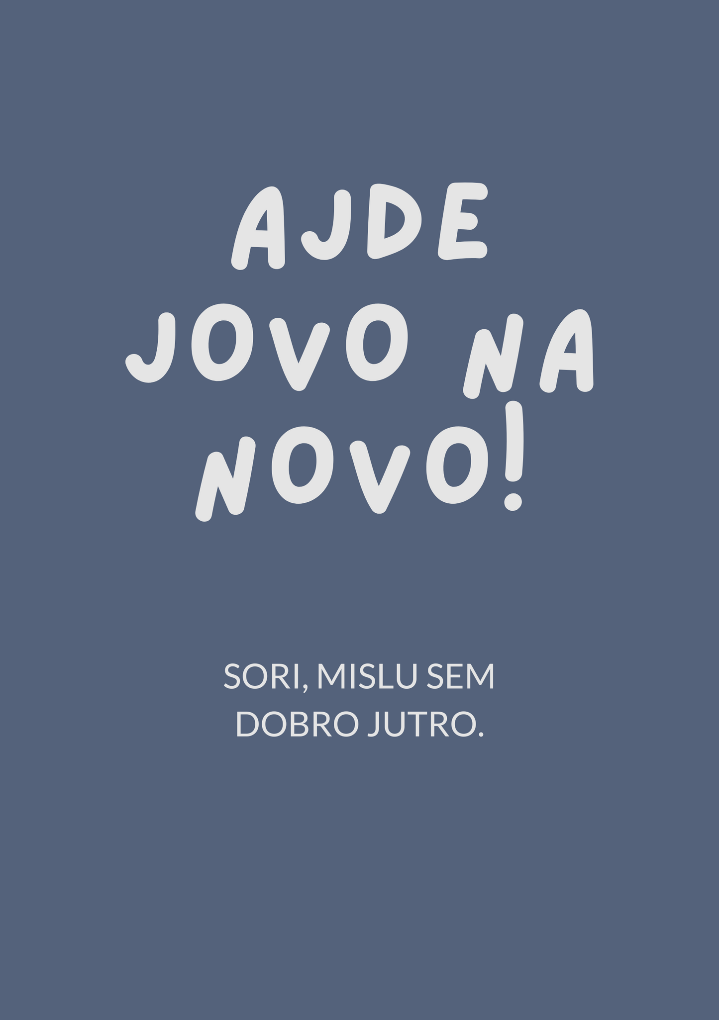 Jovo na novo!