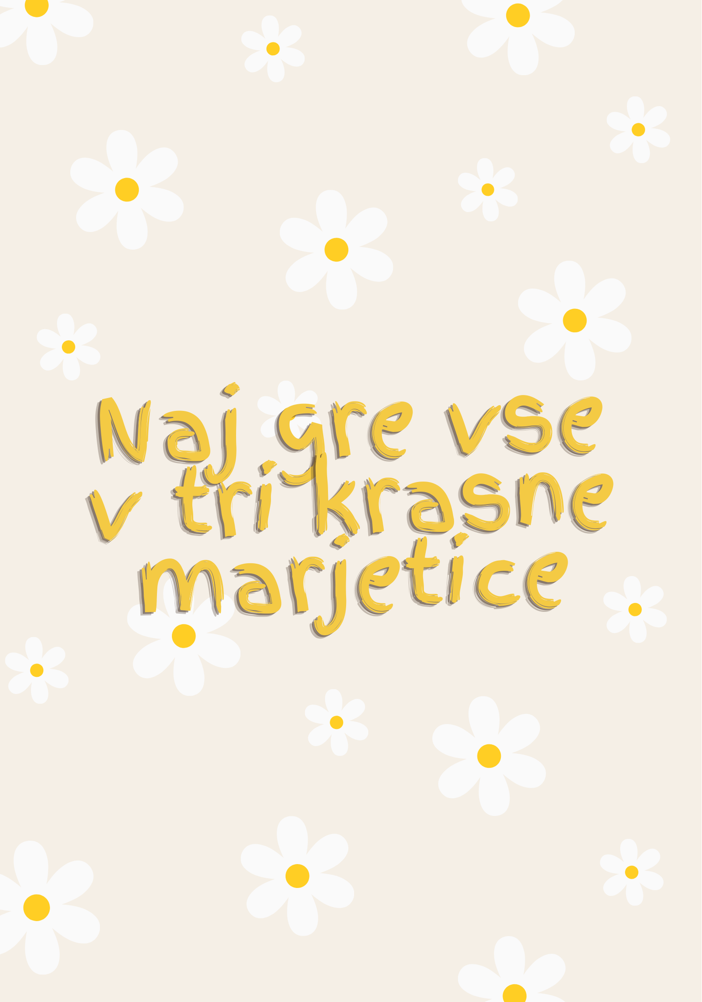 Tri krasne marjetice